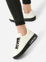 Signature Sneakers Uit Leder Lancel Zwart women A12256
