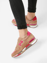 Sneakers Uit Leder Nathan baume Bruin women 232NS15-vue-porte