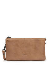 Portefeuille /cross Body Leder Milano Beige four seasons SOPLW134