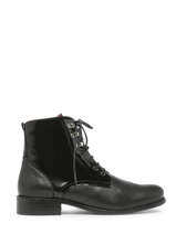 Boots Uit Leder Rock and rose Zwart accessoires 8006