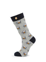 Paar Leopold Zoe Sokken Cabaia Grijs socks men ZOE