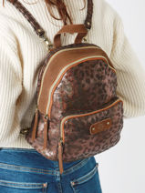 Rugzak Mila louise Bruin sl2 leopard 23217SL2-vue-porte