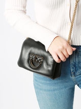 Cross Body Tas Love Bag Puff Pinko Zwart love bag puff A10F-vue-porte