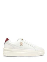 Sneakers Uit Leder Tommy hilfiger Wit women 7568YBH