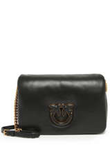 Cross Body Tas Love Bag Puff Pinko Zwart love bag puff A10F
