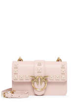 Cross Body Tas Love Bag Icon Leder Pinko Roze love bag icon A0NF