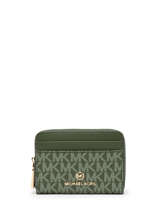 Portemonnee Blaire Leder Michael kors Groen jet set charm H1GT9Z1B