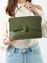 Handtas Mirage Leder Milano Groen mirage MI22111A-vue-porte