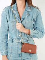 Cross Body Tas Dryden Leder Lauren ralph lauren Bruin dryden 32915377-vue-porte