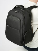 Business Tas 2 Compartiments Met 16" Laptopvak Hexagona Zwart partner 749786-vue-porte