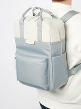 Rugzak Business 1 Compartiment + 15" Pc Kapten and son Blauw backpack BERGEN-vue-porte
