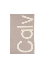 Sjaal Calvin klein jeans Beige logo K611263