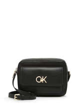 Cross Body Tas Re-lock Gerecycleerd Polyester Calvin klein jeans Zwart re-lock K611083