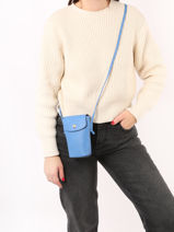 Longchamp Epure Etui ipod/cd Blauw-vue-porte