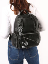 Rugzak Desigual Zwart mickey rock 23WAKP02-vue-porte