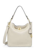 Schoudertas Romy Leder Mac douglas Beige romy S