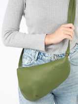 Cross Body Tas Large City Perle Leder Nathan baume Groen n city 1-vue-porte