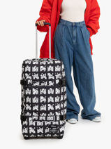 Soepele Reiskoffer Diney 100 X Eastpak Eastpak Zwart diney 100 x eastpak A5BA8DIS-vue-porte
