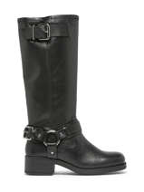 Boots Modular Uit Leder Ps poelman Zwart women MODULA05-vue-porte
