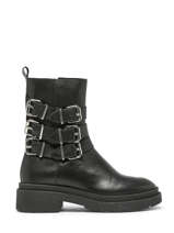 Boots Bennie Uit Leder Ps poelman Zwart accessoires BENNIE09