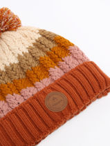 Muts Met Verwisselbare Pompon Cabaia Oranje hats 75700-vue-porte