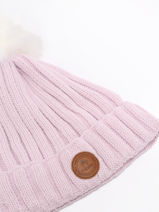 Muts Met Verwisselbare Pompon Cabaia Roze hats KYRROYAL-vue-porte