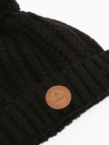 Muts Met Verwisselbare Pompon Cabaia Zwart hats 56150GY-vue-porte
