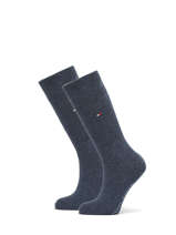 Herensokken 2 Paar Tommy hilfiger Grijs socks men 371111