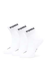 Set Van 3 Paar Sokken Puma Wit socks 27108001-vue-porte