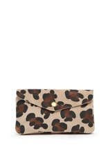 Portemonnee Leder Milano Beige velvet VE23091L