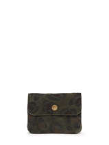 Portemonnee Leder Milano Groen velvet VE23092L