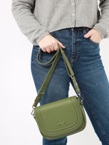 Cross Body Tas Mistral Leder Nathan baume Groen regate 3RG-vue-porte