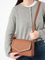 Cross Body Tas Lolly Leder Nathan baume Bruin candy 4-vue-porte