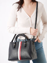 Handtas Th Emblem Tommy hilfiger Blauw th emblem AW15286-vue-porte