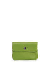 Portemonnee Leder Milano Groen caviar CA23092