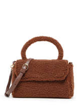 Cross Body Tas Fur Miniprix Bruin fur EL1246