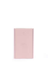 Kaarthouder Leder Ogon Roze matte MAT