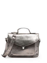 Cross Body Tas Vintage Leder Paul marius Zilver vintage GEORGE
