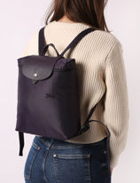 Longchamp Le pliage green Rugzak-vue-porte