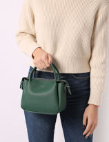 Handtas /cross Body Grained Miniprix Groen grained KJ62025-vue-porte