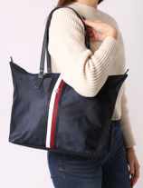 Schoudertas Poppy Tommy hilfiger Blauw poppy AW15896-vue-porte