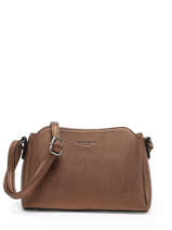 Cross Body Tas Grained Miniprix Bruin grained F8036