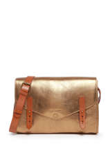 Cross Body Tas L'indispensable Leder Paul marius Goud vintage INDISPEN