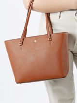Schoudertas Medium Karly Leder Lauren ralph lauren Groen karly 31924351-vue-porte