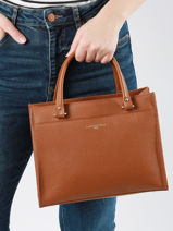 Handtas Foulonne Double Lancaster Bruin foulonne double 63-vue-porte