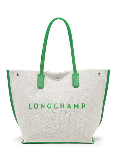 Longchamp Essential toile Schoudertas Groen
