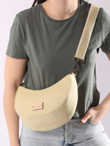 Cross Body Tas Figuier Woomen Beige figuier WFIG01-vue-porte