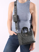 Cross Body Tas Latona Guess Zwart latona SG921175-vue-porte