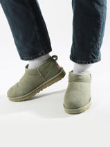 Boots Classic Ultra Mini Uit Leder Ugg Groen women - 01116109-vue-porte