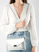 Clutch Milano Zilver caviar CA23122-vue-porte